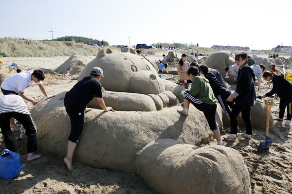 모래조각 페스티벌 및 걷기 체험행사 모습(2018년).