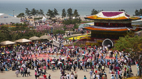 2009년 개최된 안면도 국제꽃박람회 모습