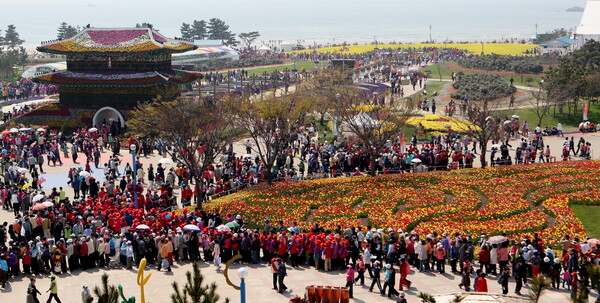 2009년 개최된 안면도 국제꽃박람회 모습